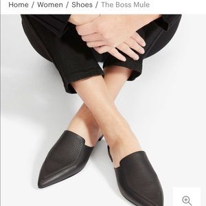 Everlane Boss mules in black